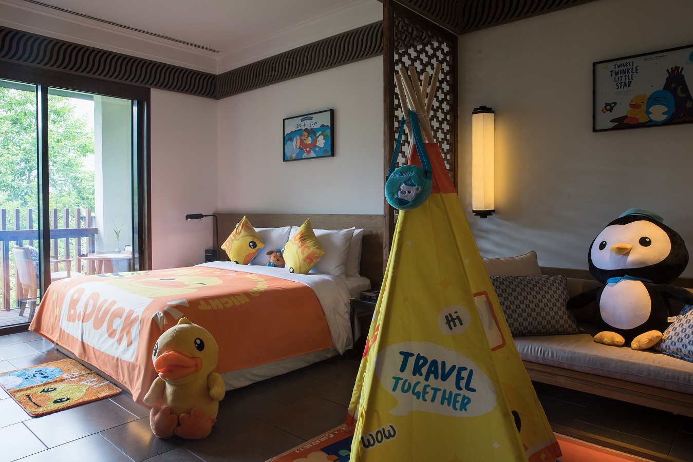 酷盼小黄鸭亲子房丨萌娃帐篷