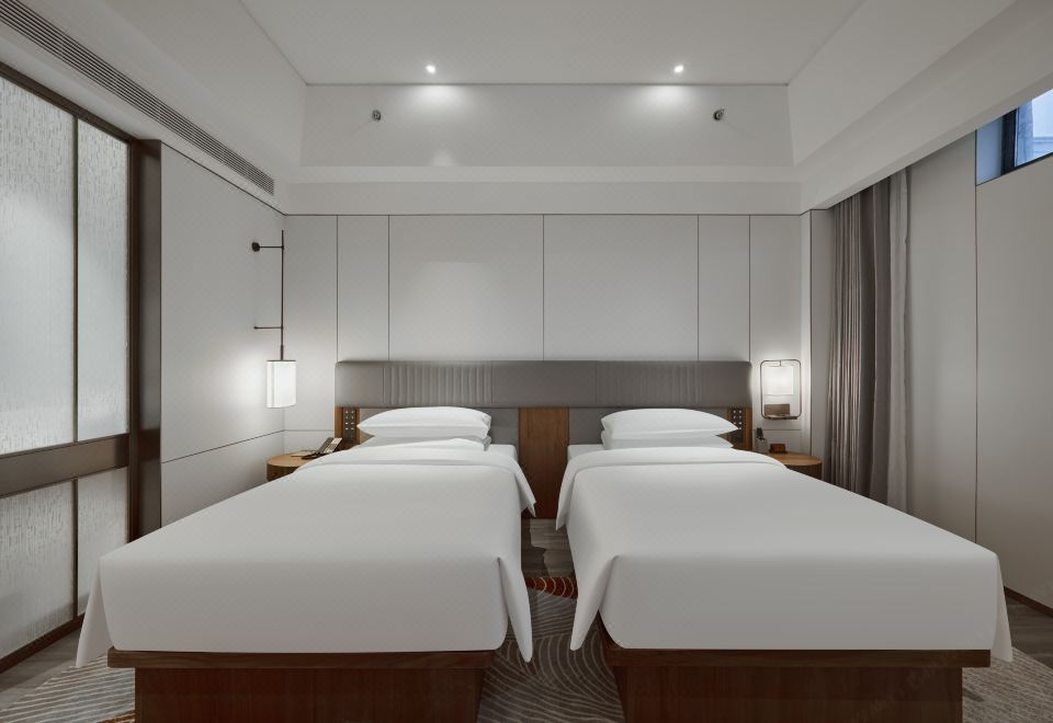 名成舒適雙床房｜唐風國潮｜商務辦公｜安睡床品