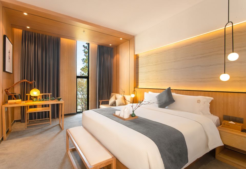 Jian Si Tea Culture Scenic Double Bed Room-Kung Fu Tea Set