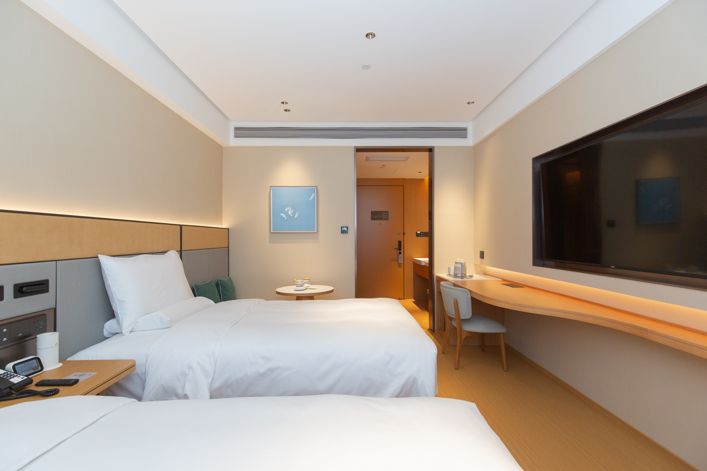 舒压-双床房（护脊枕+地暖+分体空调）