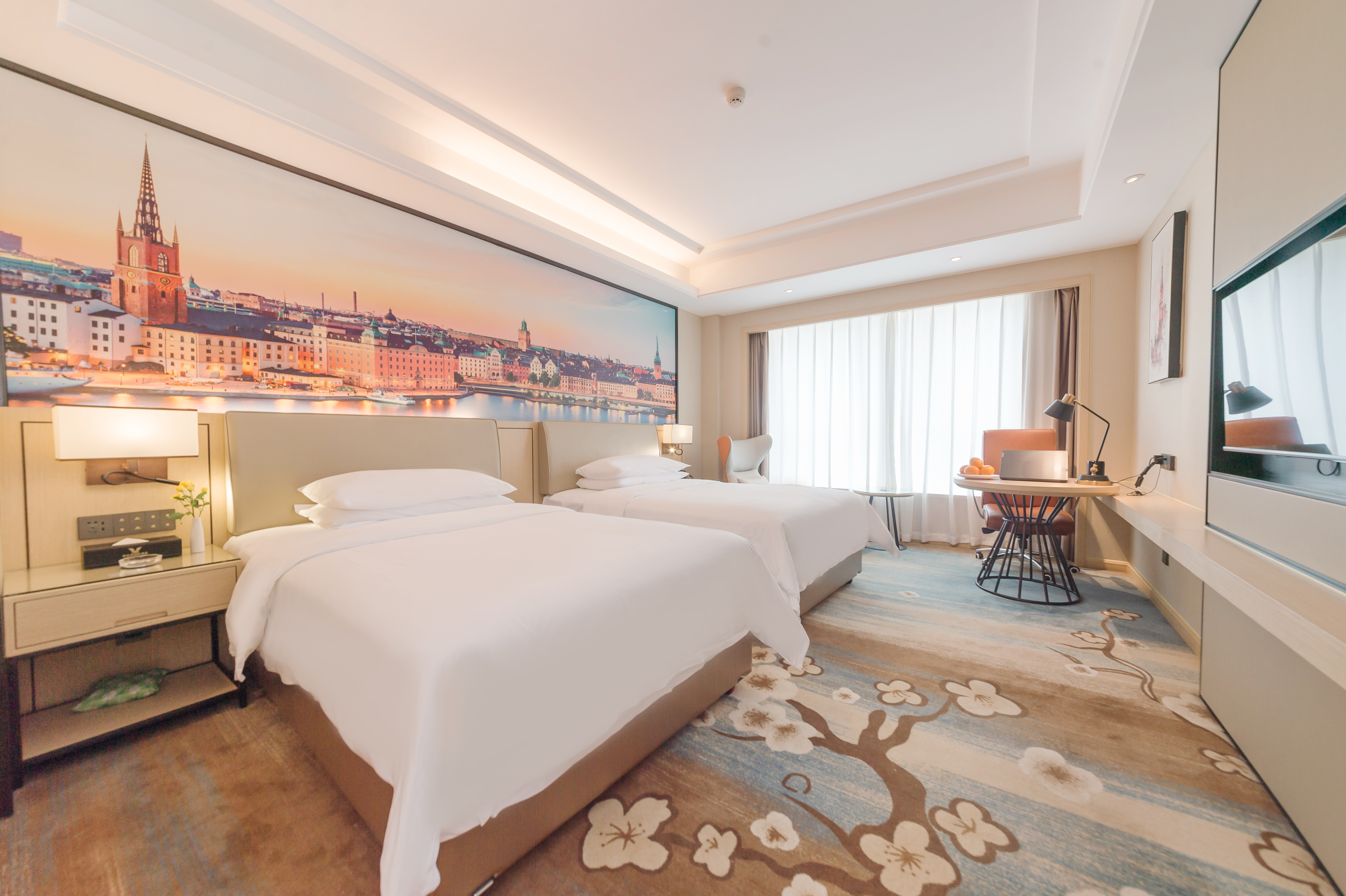 雅致|豪华双床房【智能客控&城市景观】