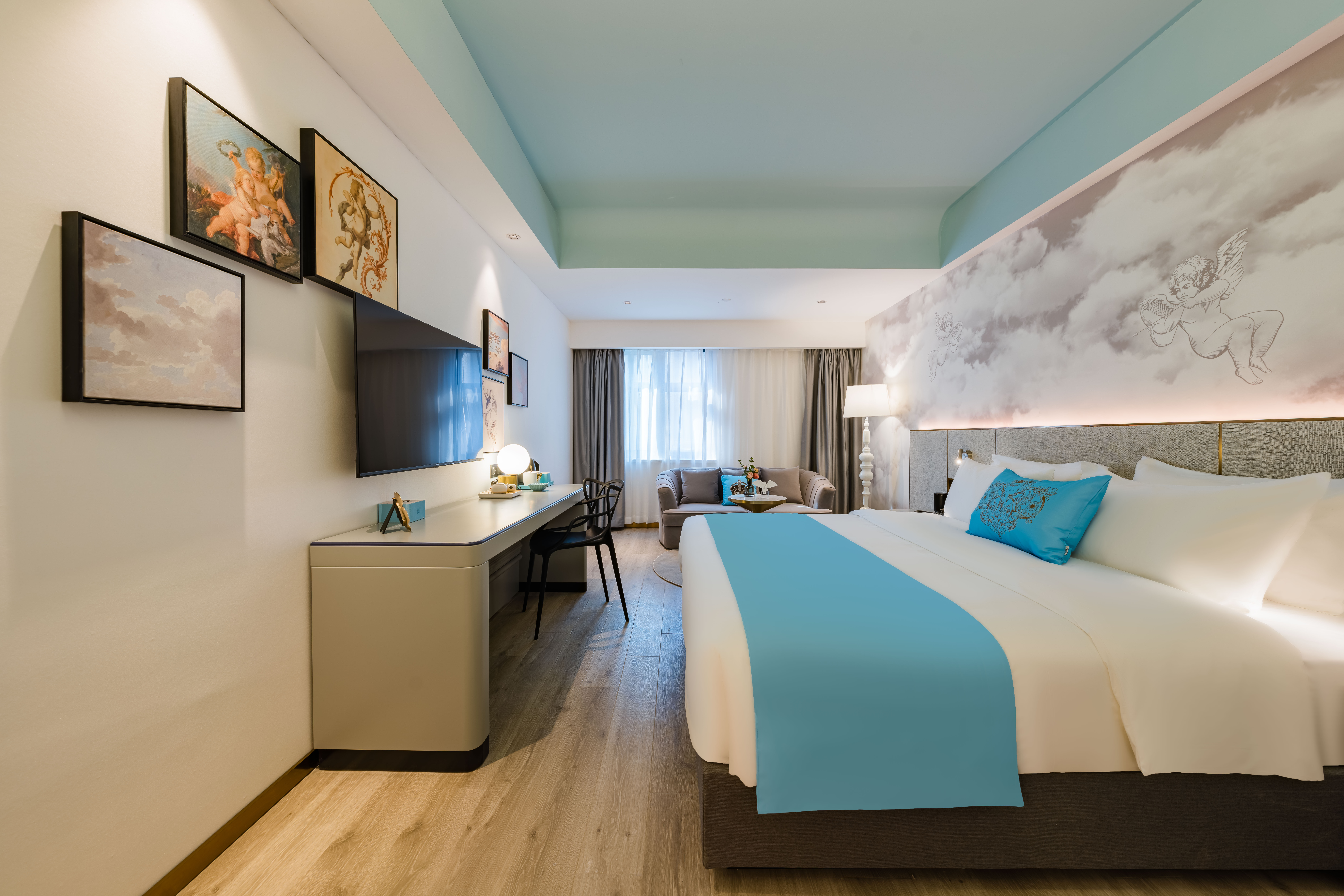 特色主题房（特色风格+金可儿睡眠床垫+全屋智控+冰箱）