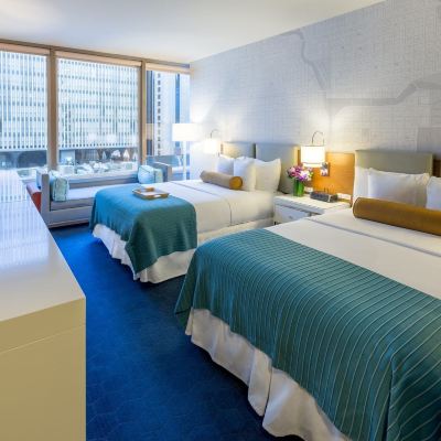 Deluxe Two Queen Room with City View Kinzie Hotel Promo Code