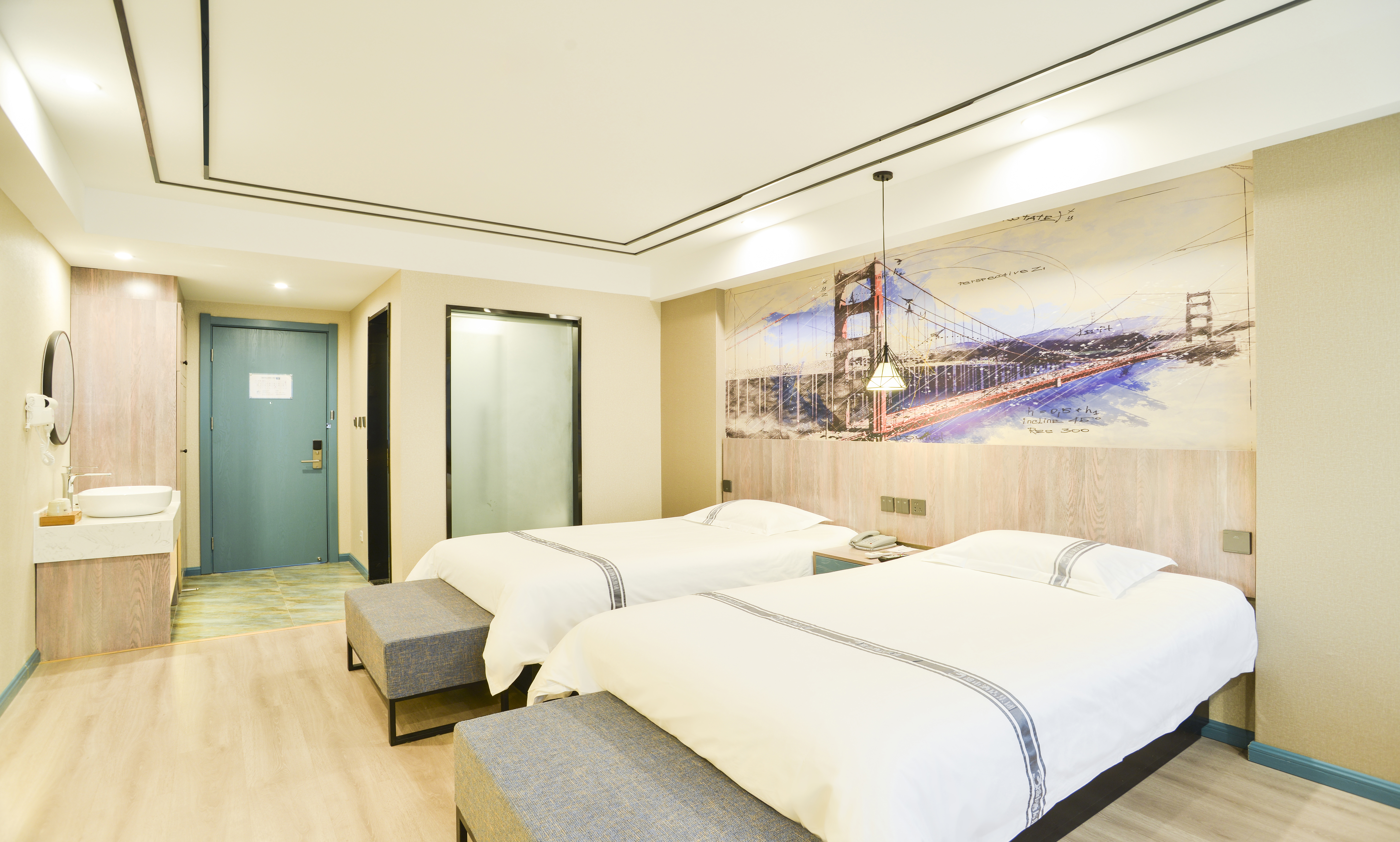 花园尊享双床房