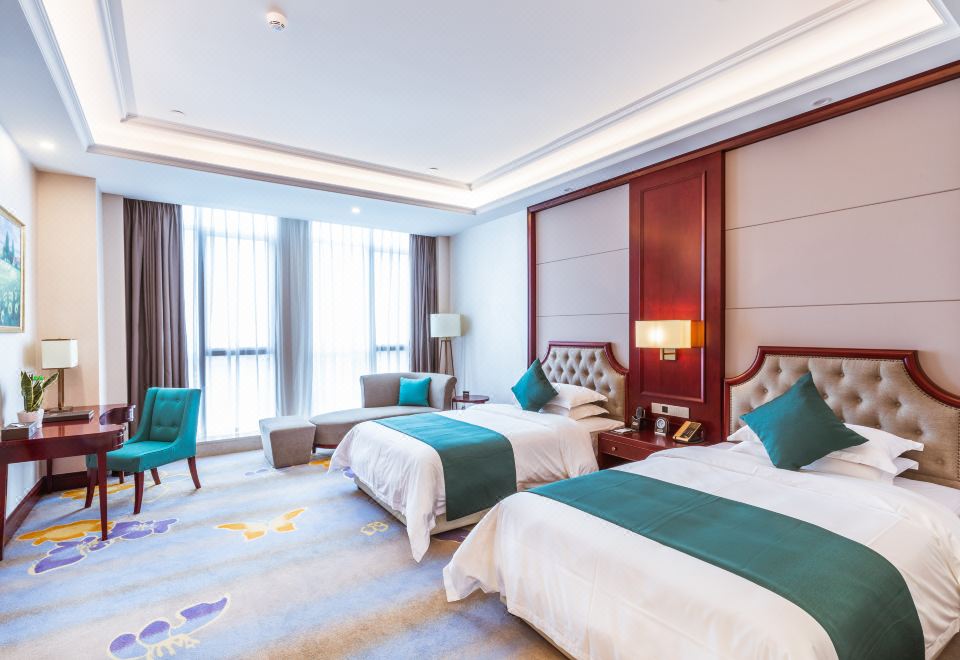 豪华双床房（乾湿分离+全景落地窗）