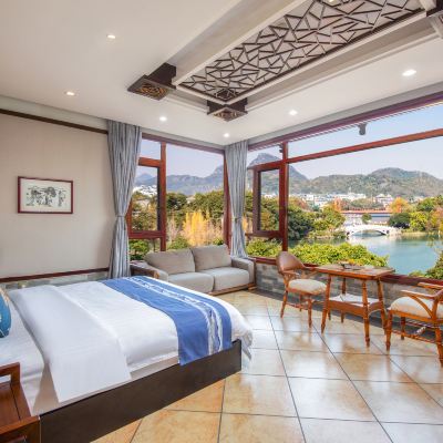 水墨丹青山景套房 桂林靜觀茗樓度假酒店優惠