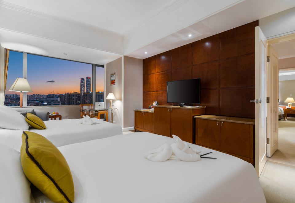 家庭聯通套房「2房1廳+3衞2浴+小冰箱」