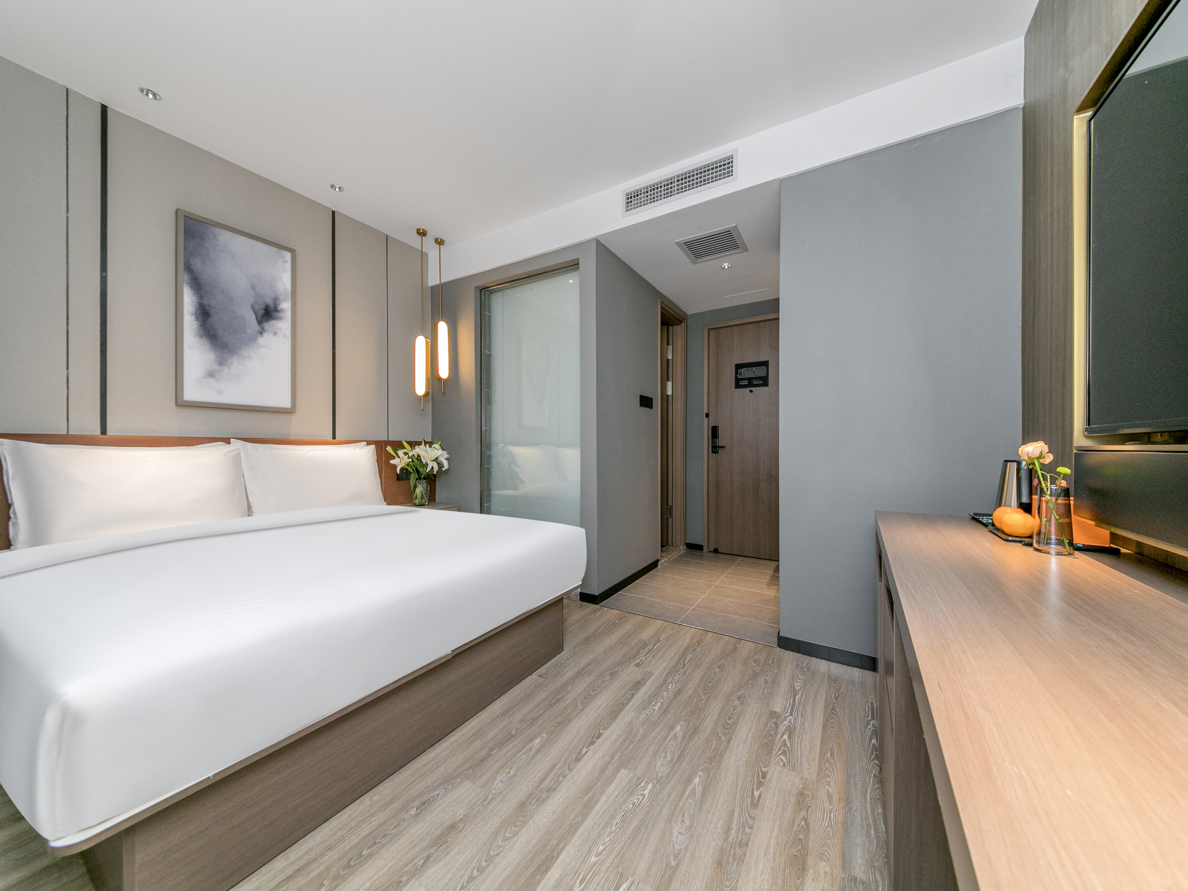 Orange Hotel (Beijing Zhongguancun Software Park)商务大床房（小冰箱+智能客控+手机投屏）