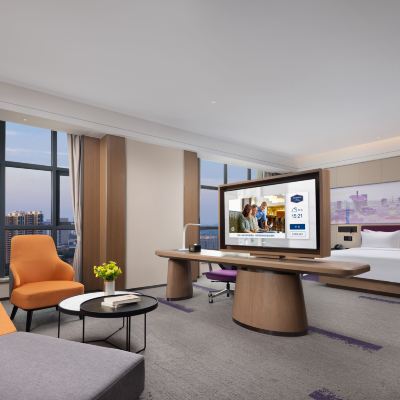 歡朋套房（浴缸+超大空間+城市高空夜景+智能設備） 武漢光谷一路希爾頓歡朋飯店優惠