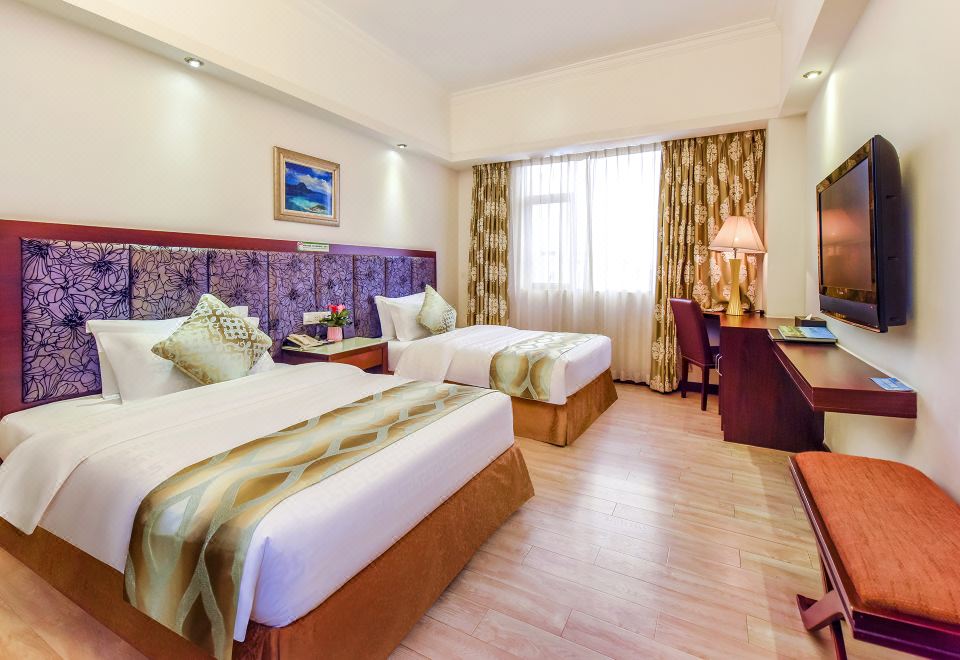 豪华双床房「零压床垫-高定床品-小冰箱-亲肤洗浴」