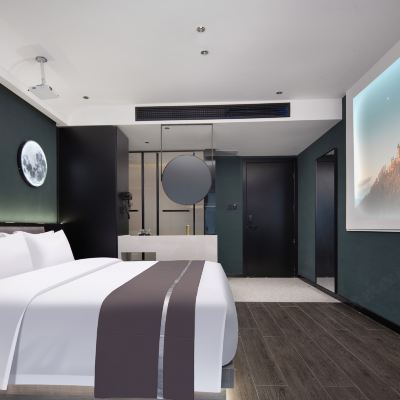 維多利亞浴缸投影房（巨幕投影+新風系統） X元素酒店（IFS國金中心五一廣場地鐵站店）優惠