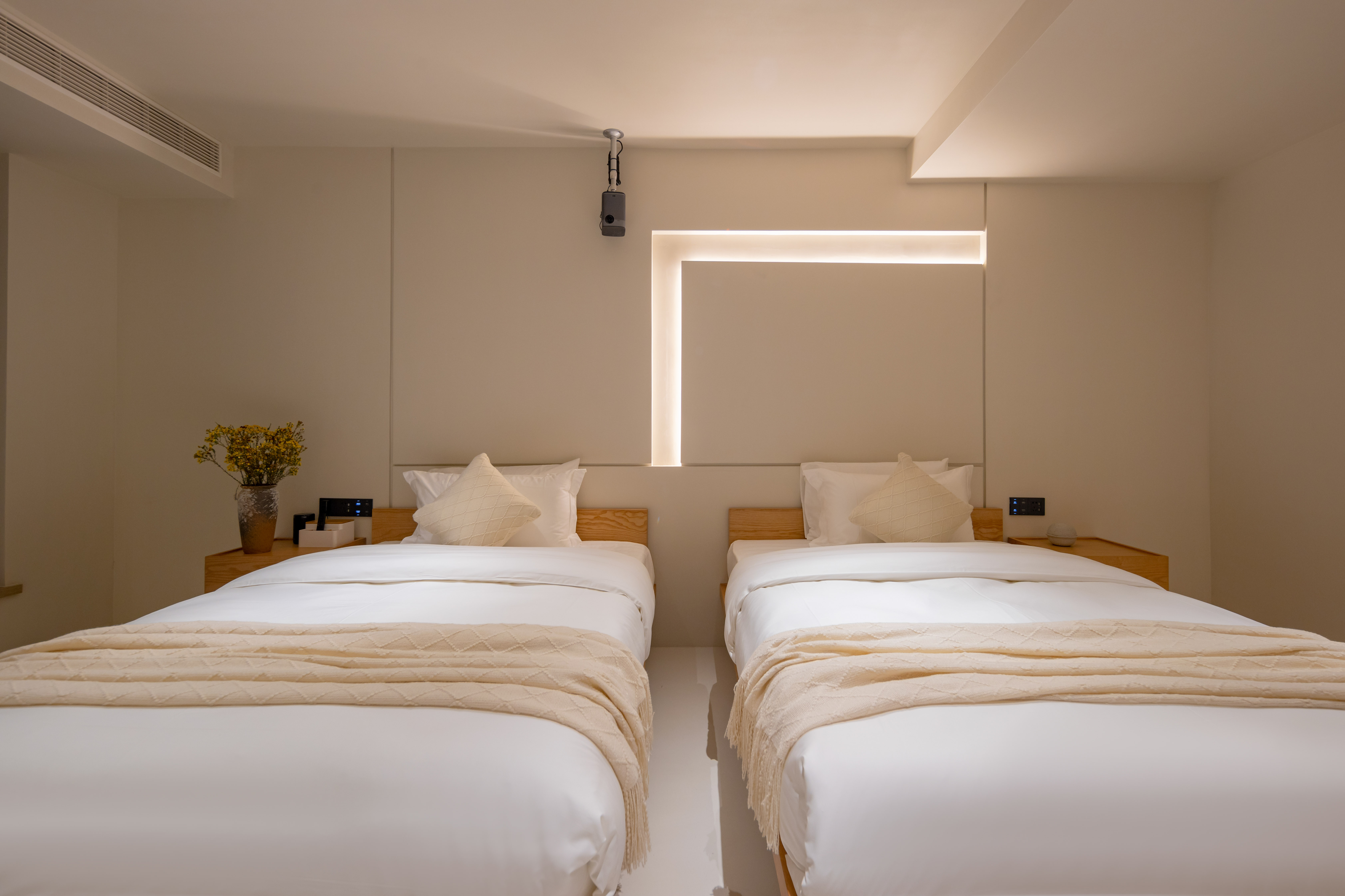 枕风·观景双床房+巨幕投影+品茶坐榻+可观望地藏王圣象+全屋智能客控