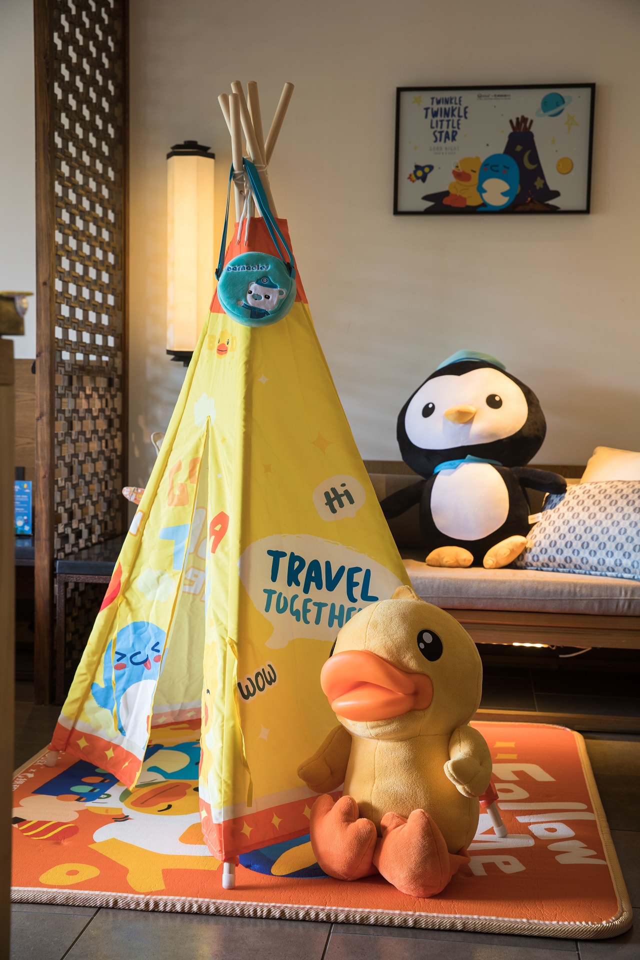 酷盼小黄鸭亲子房丨萌娃帐篷