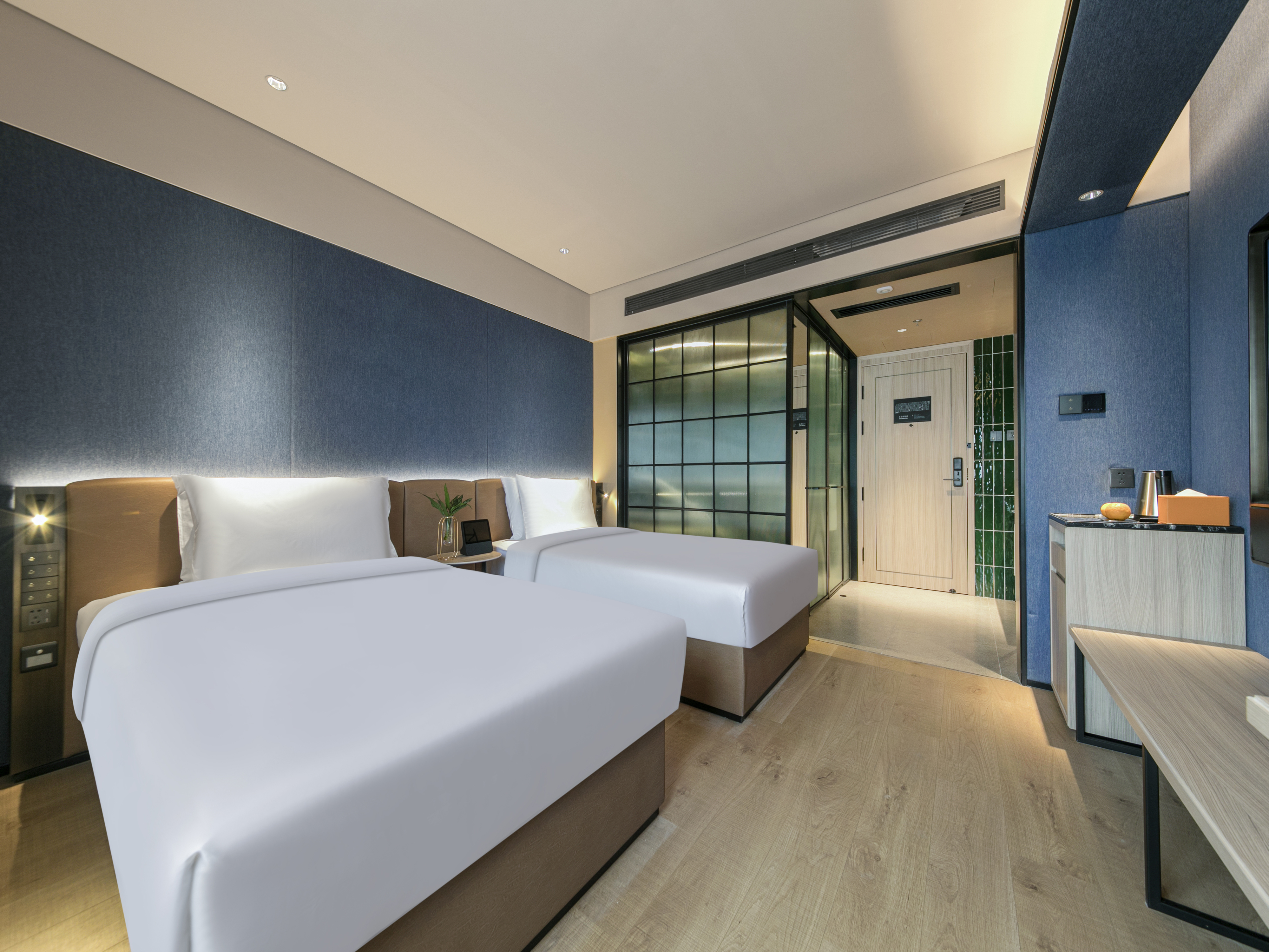 Orange Hotel (Beijing Zhongguancun Software Park)行政双床房（小冰箱+智能客控+手机投屏）