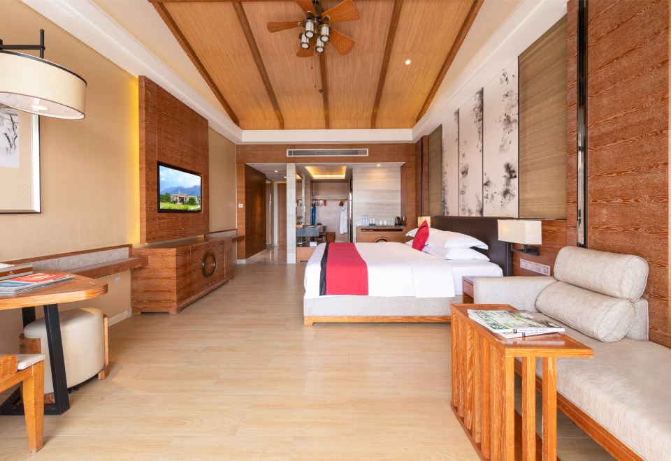 Sanying Spa Resort HotelTingquan Pavilion King Room With Private Indoor Hot Spring And Mountain View