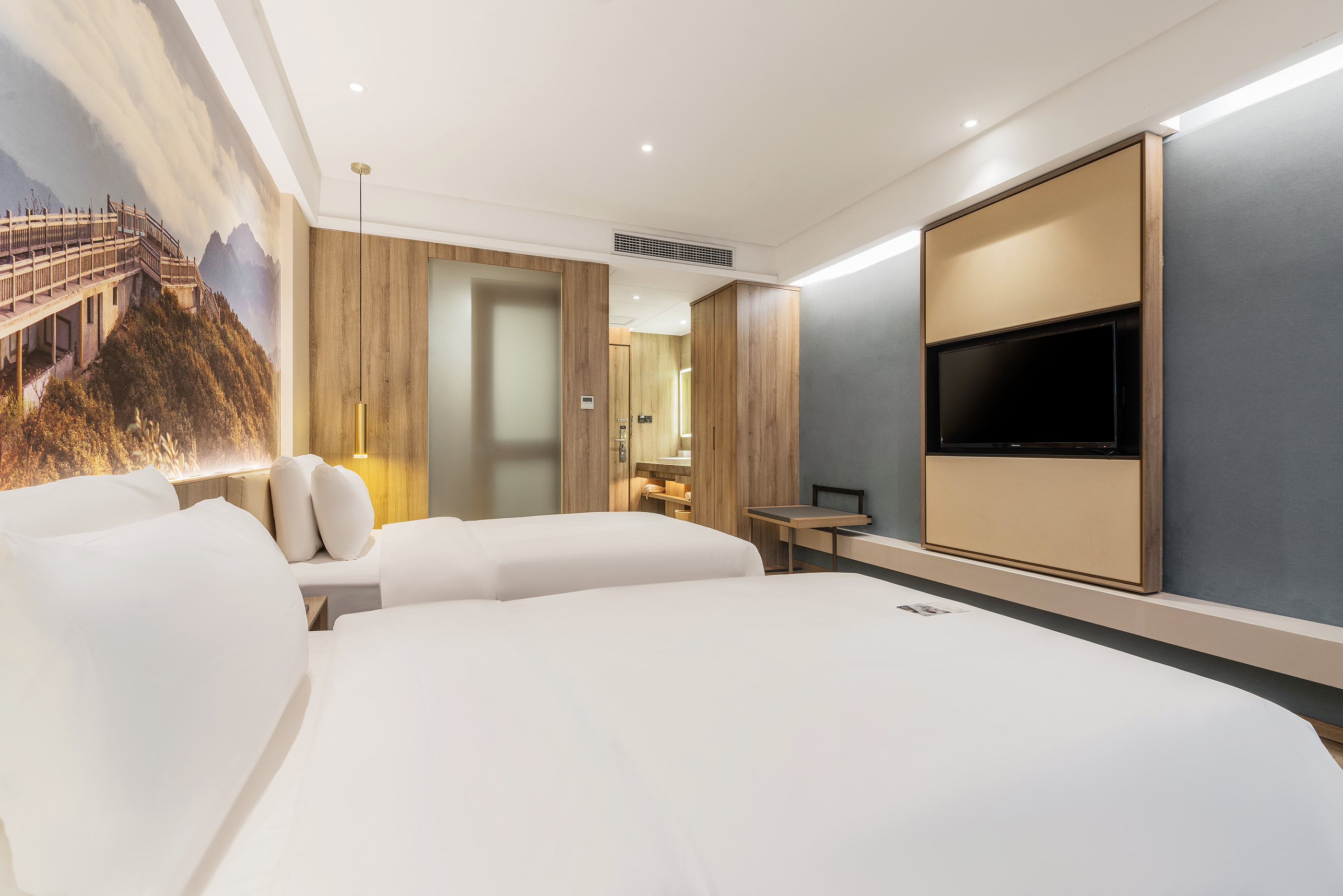 高级双床房（LaiFen吹风+普兰特床垫）