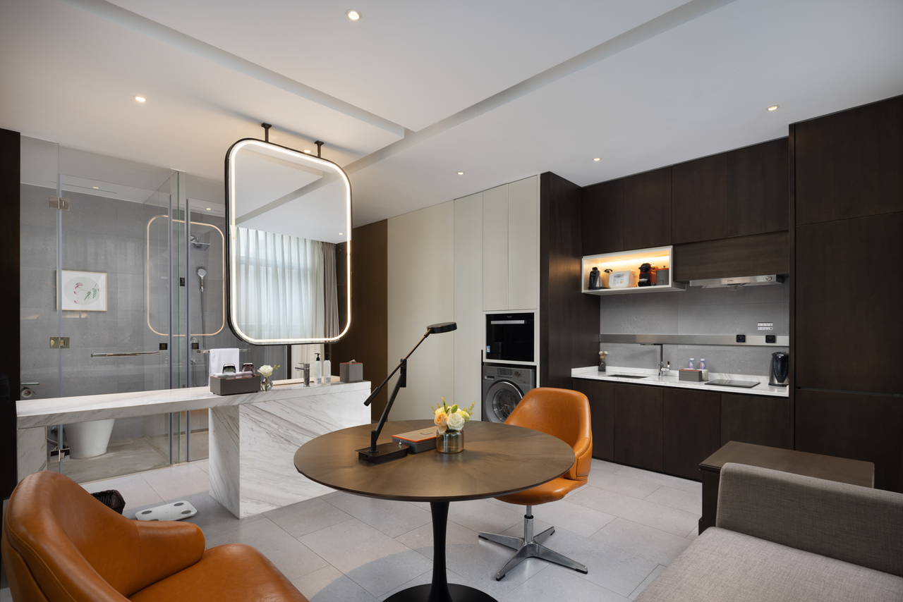 高级豪华公寓大床房（洗衣机+戴森吹风+全套厨具）