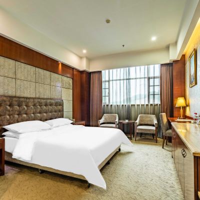 豪華大床房 維也納智好飯店（東莞塘廈觀瀾湖球會店）優惠