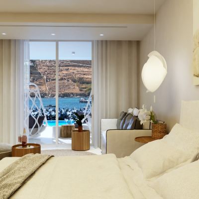 Premium Suite Sea View with Chill Out Pool Once in Mykonos Luxury Resort Promo Code