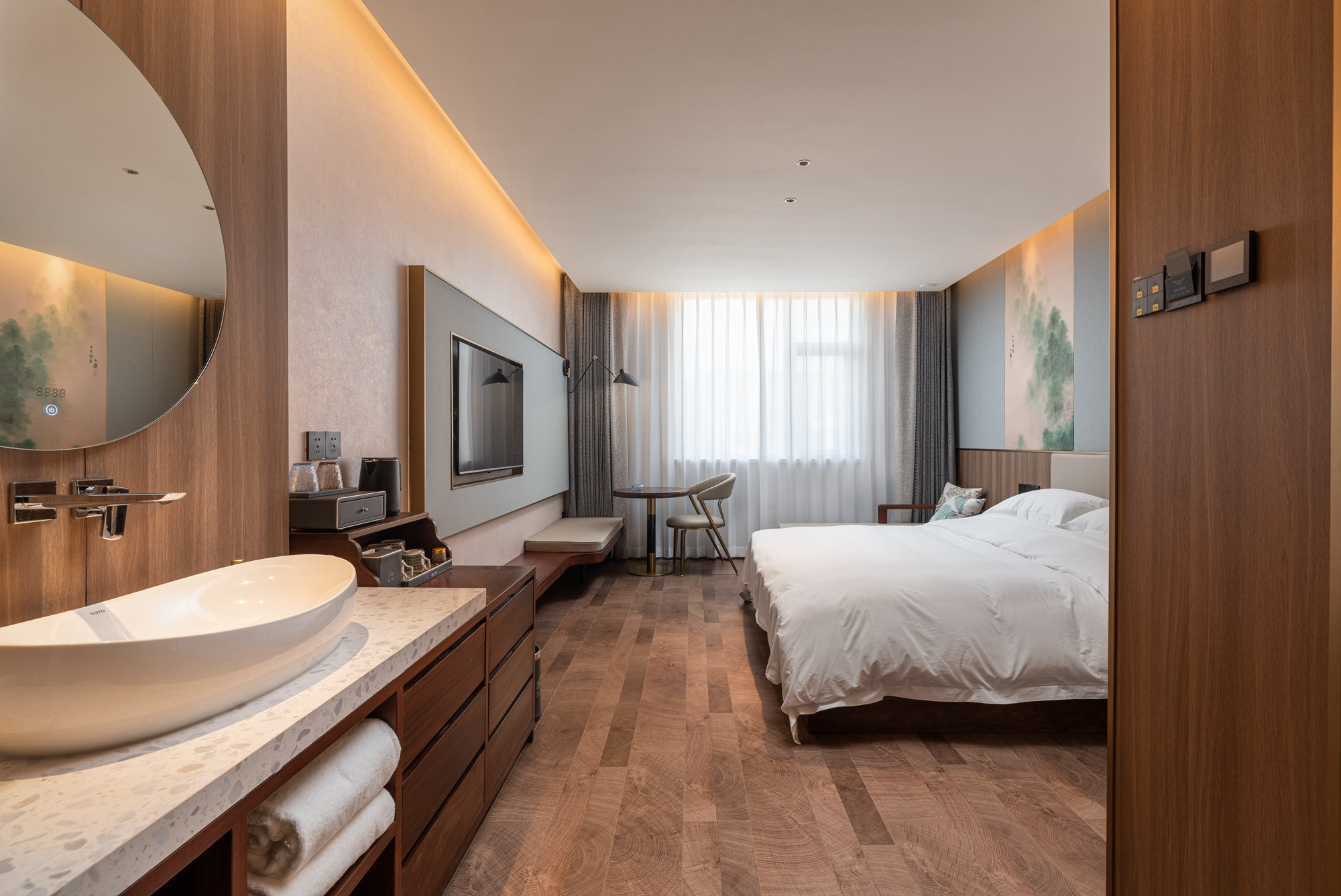 玉缘-轻奢大床房（乳胶床垫+高清影视+办公书桌）