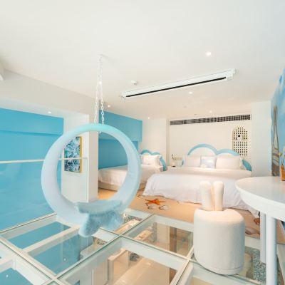 奇幻海洋波波球池滑梯房（親子時光+全屋智能系統+超舒感零壓大床） 珠海海洋密碼美宿（橫琴口岸店）優惠