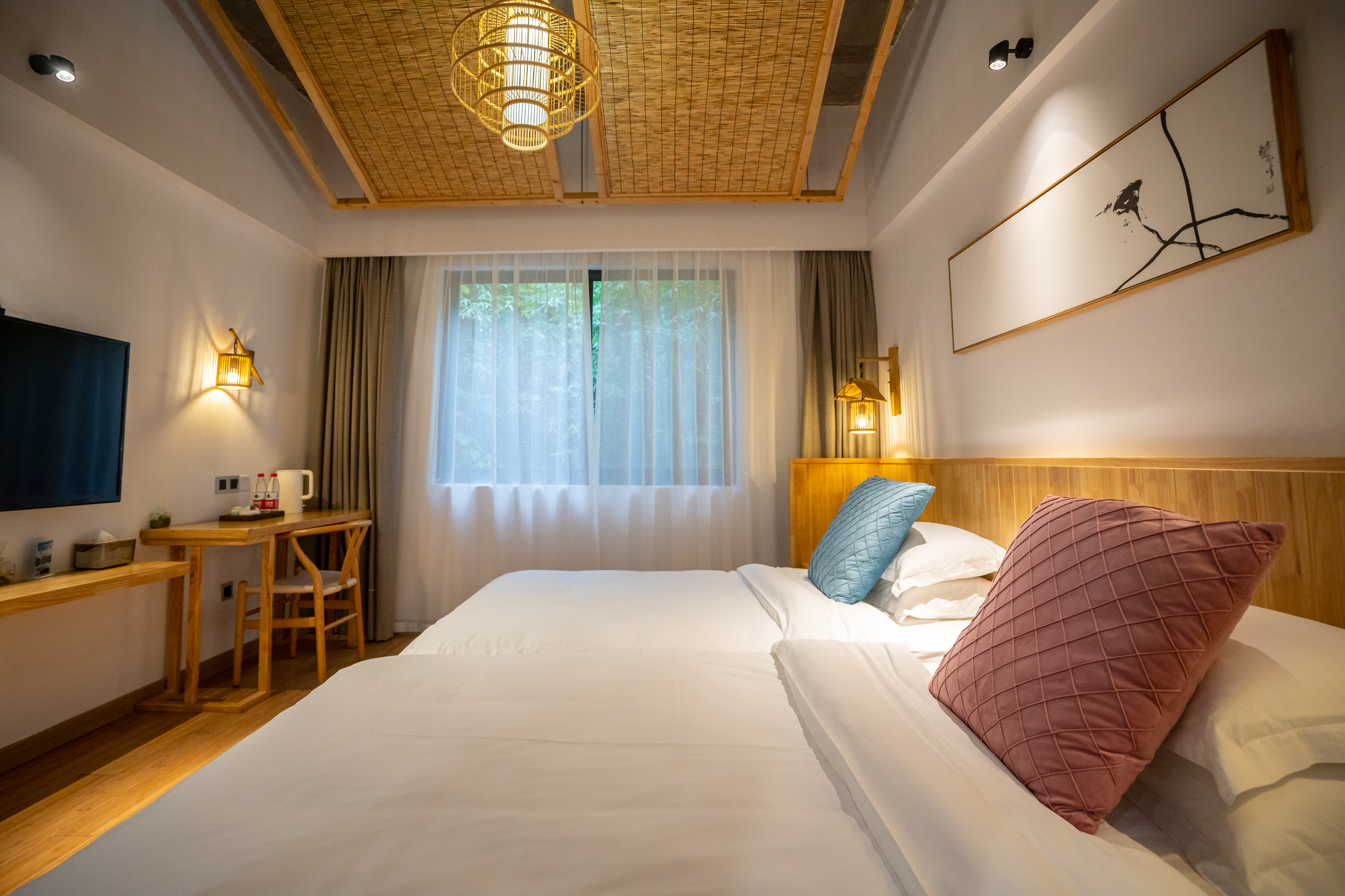 竹景双床房（竹景环绕+温馨床品）