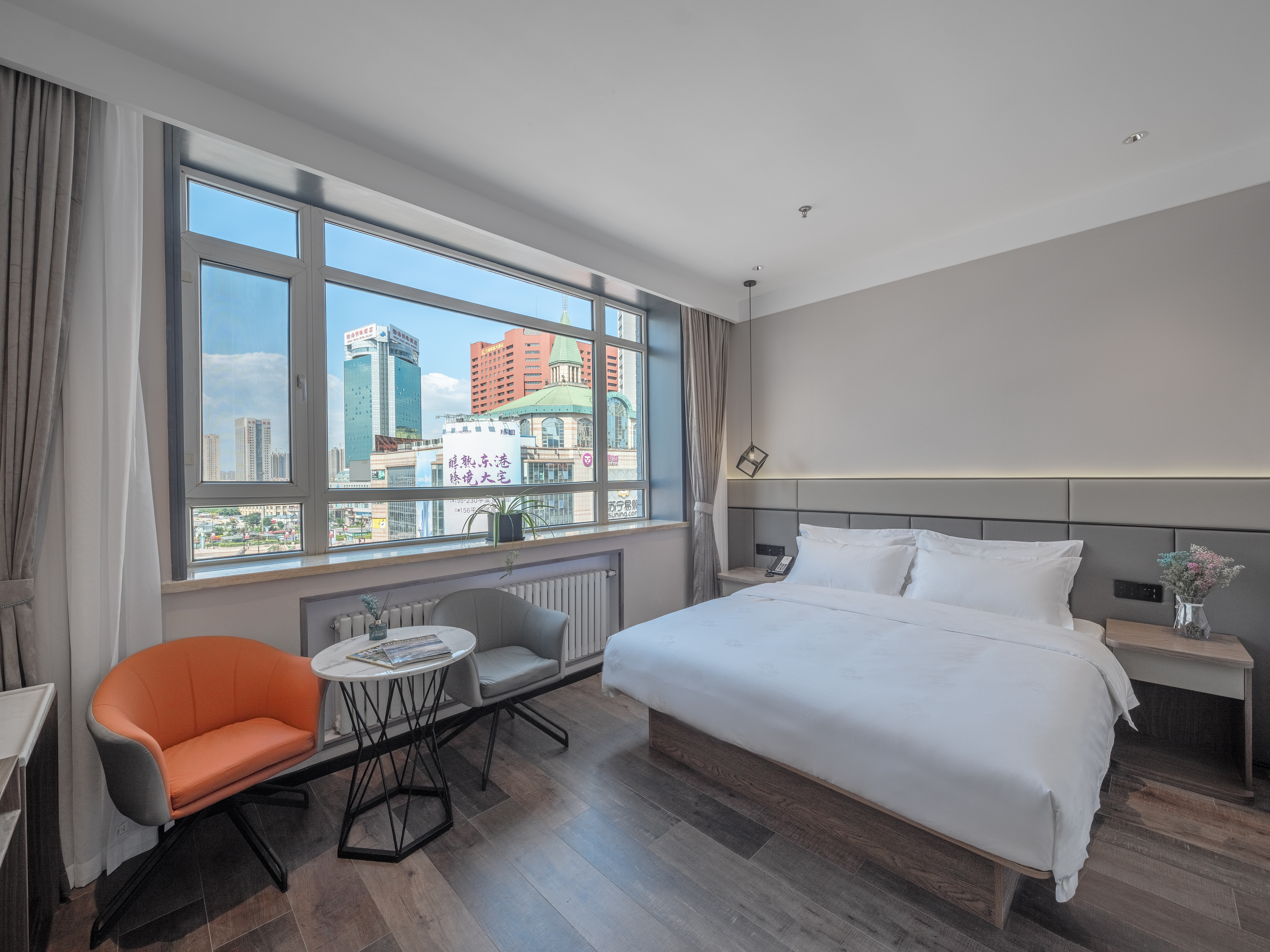 禧致·悠然城景大床房【180°城景+超大化粧镜】