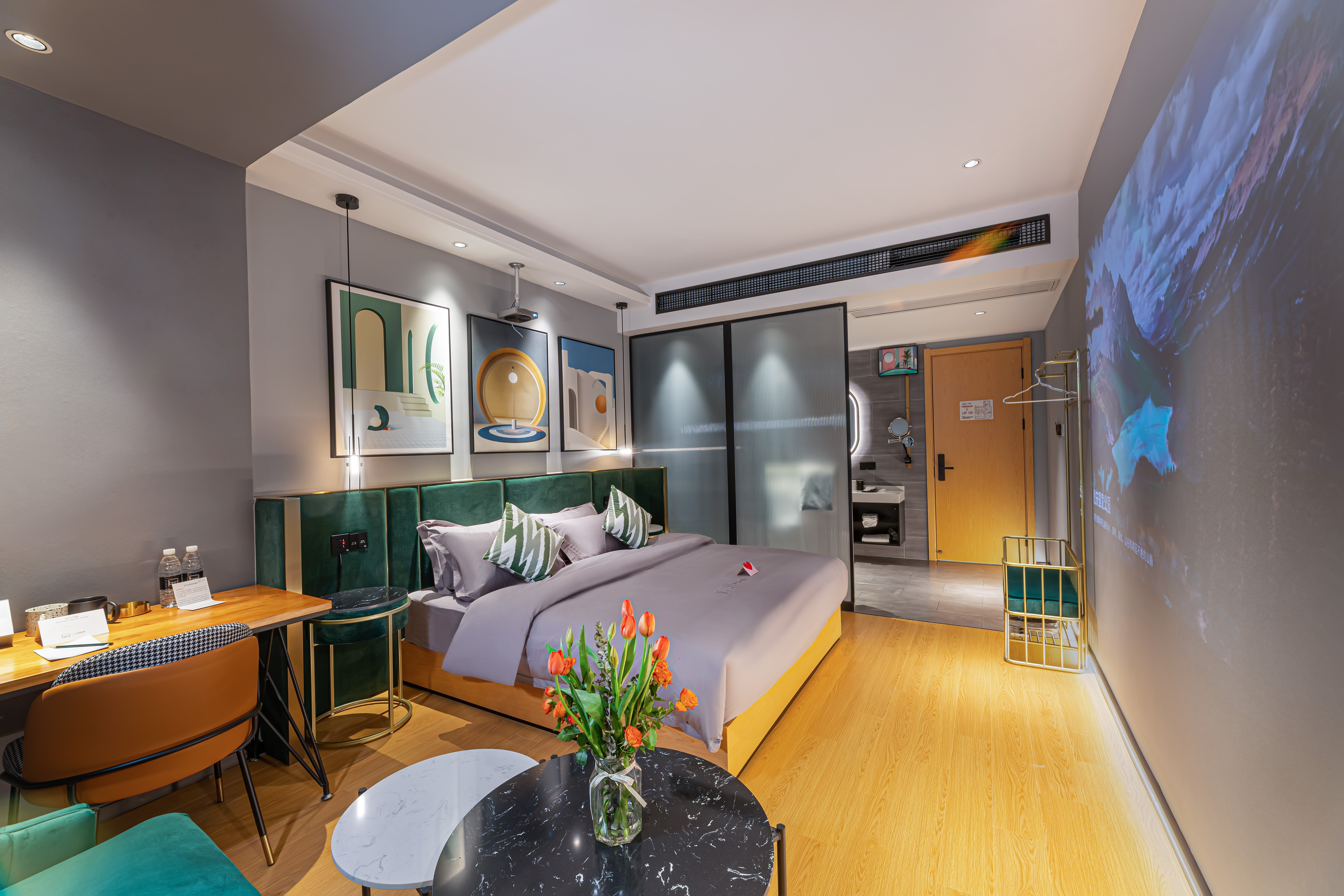 LBED大床房（极米智能投影+恒温马桶+梦境乳胶床垫）