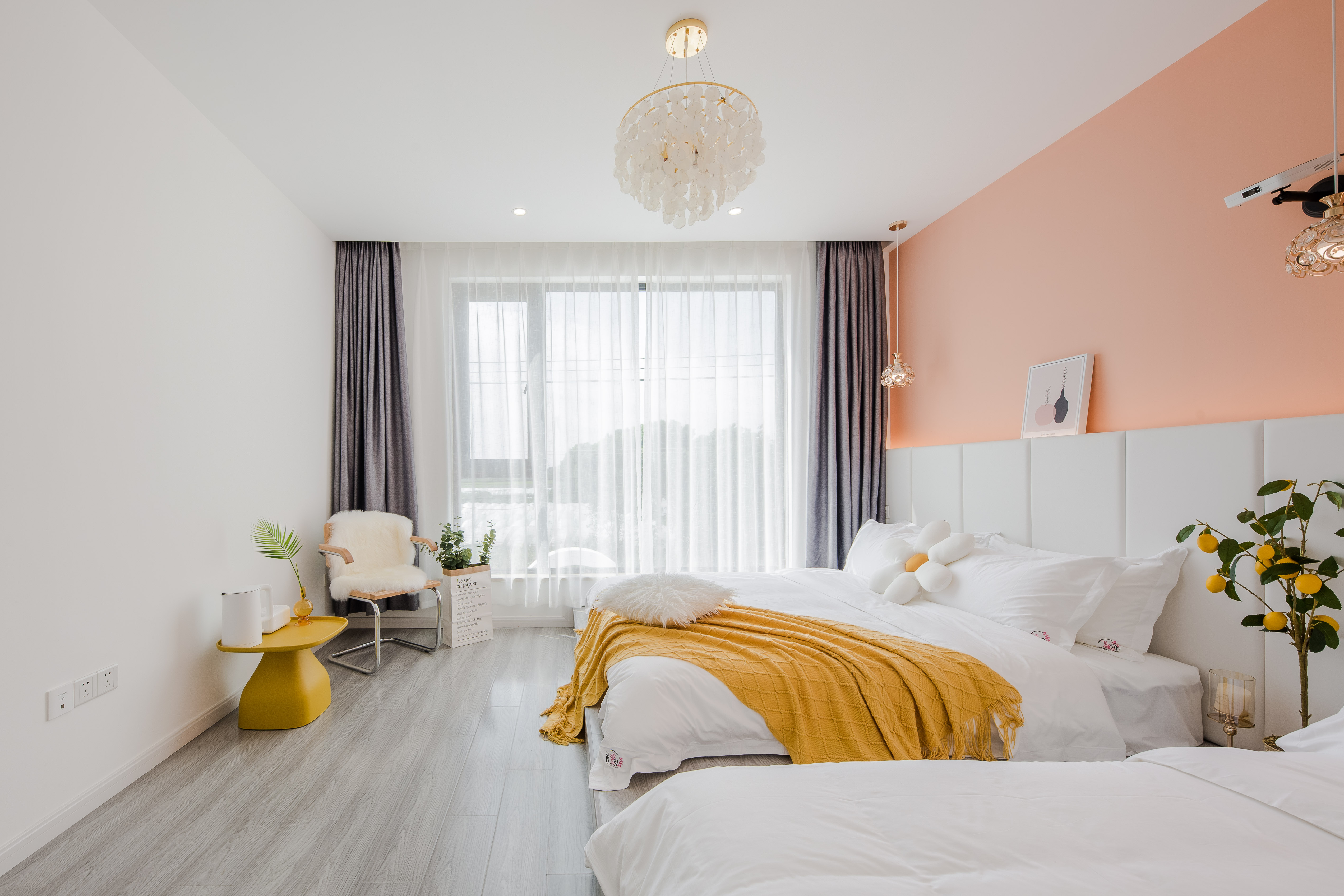 【一见倾心】榻榻米- ins风双床房·高清投影+智能马桶