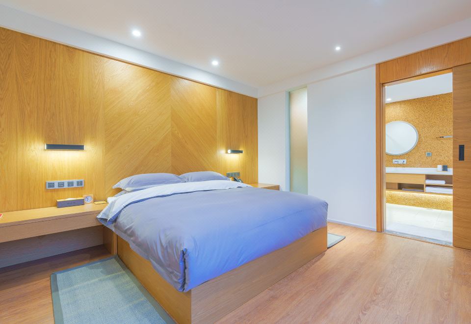 溪境大床房【全屋地暖+中央空调+会客空间】