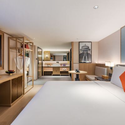 心享豪華大床房（智能客控） 北京雍和宮漫心飯店優惠