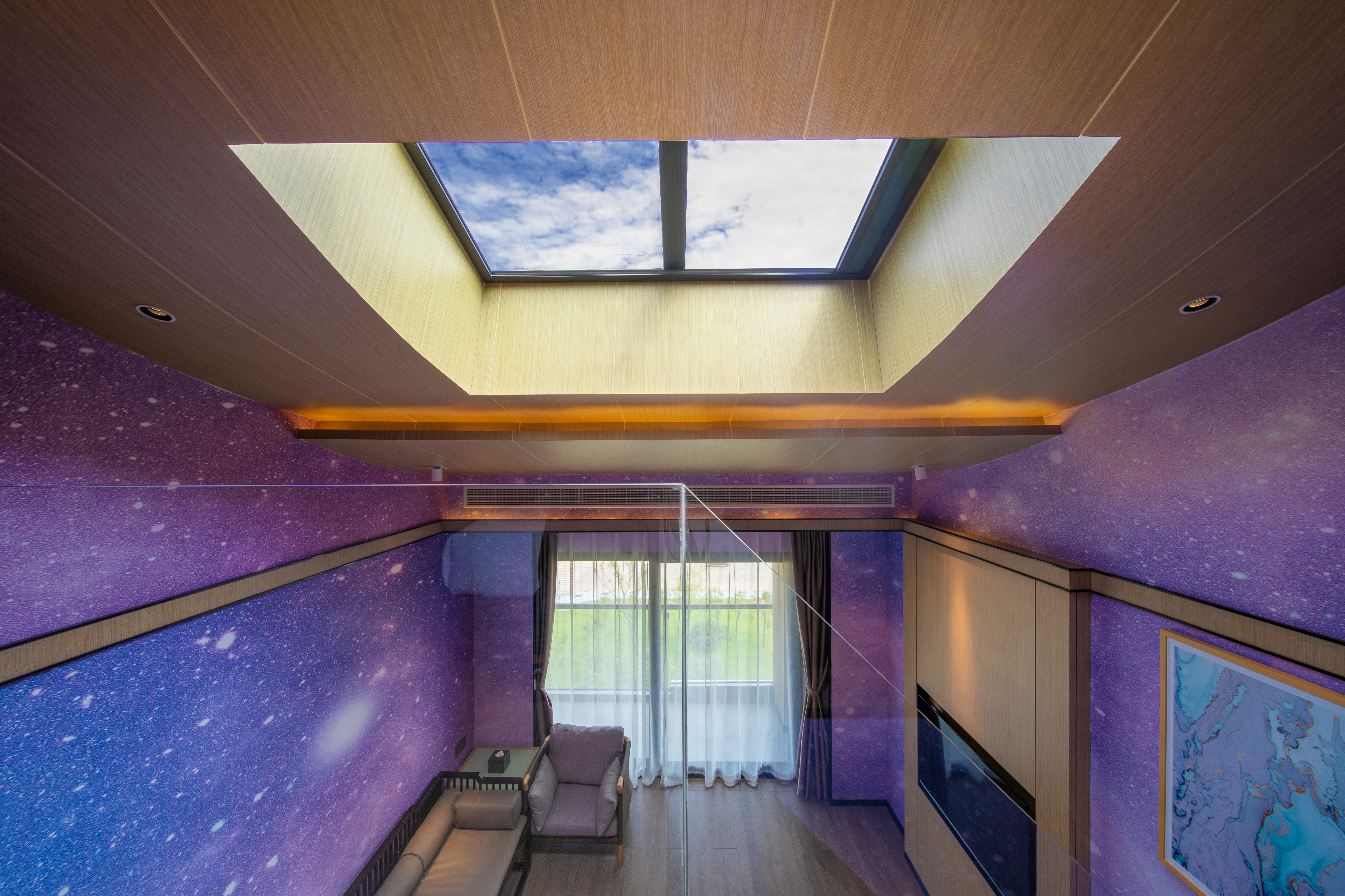 Loft?星空阳台大床房『270°观景阳台+休闲沙发』