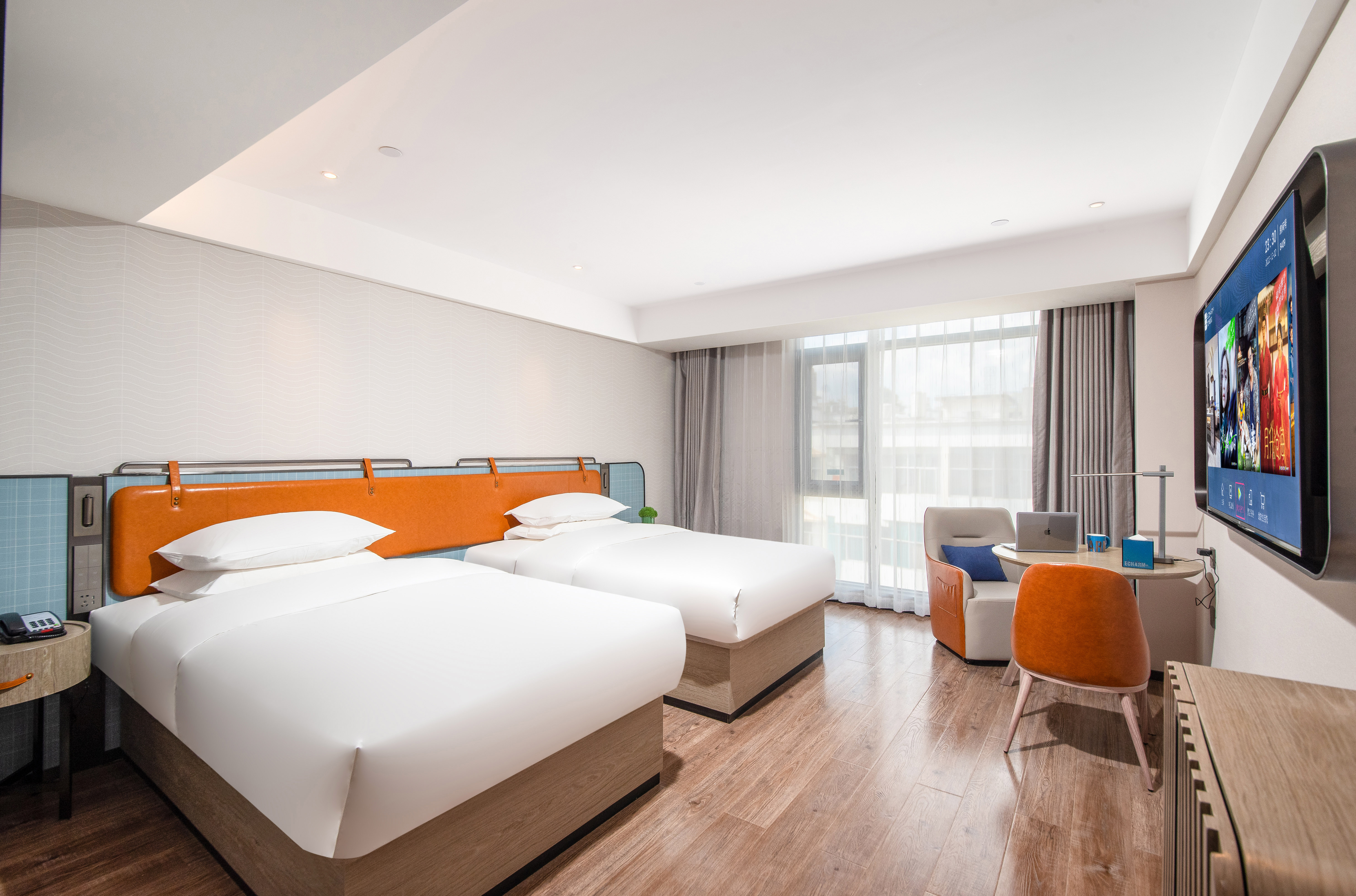 高级双床房（北欧轻奢风+超大落地窗+舒适床品+乾湿三分离）