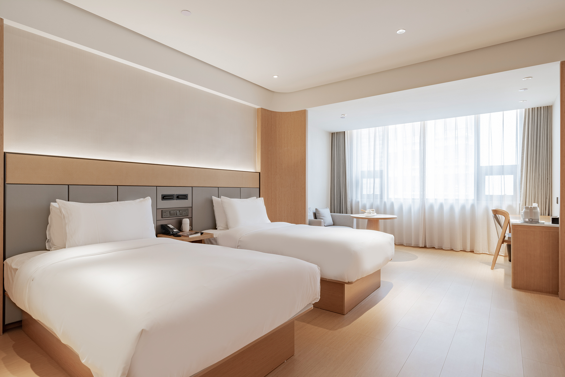 舒压双床房（65寸可投屏电视+金可儿床垫+智能马桶）