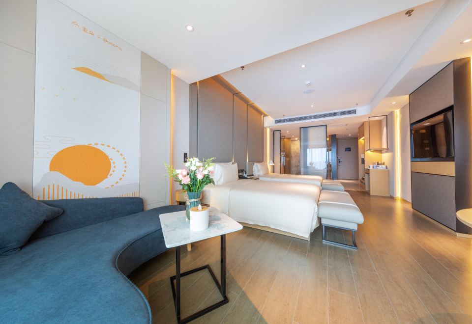 Zhuhai Gongbei Lovers Road Atour S Net Yiyan Selection HotelGuestroom (2 Beds)