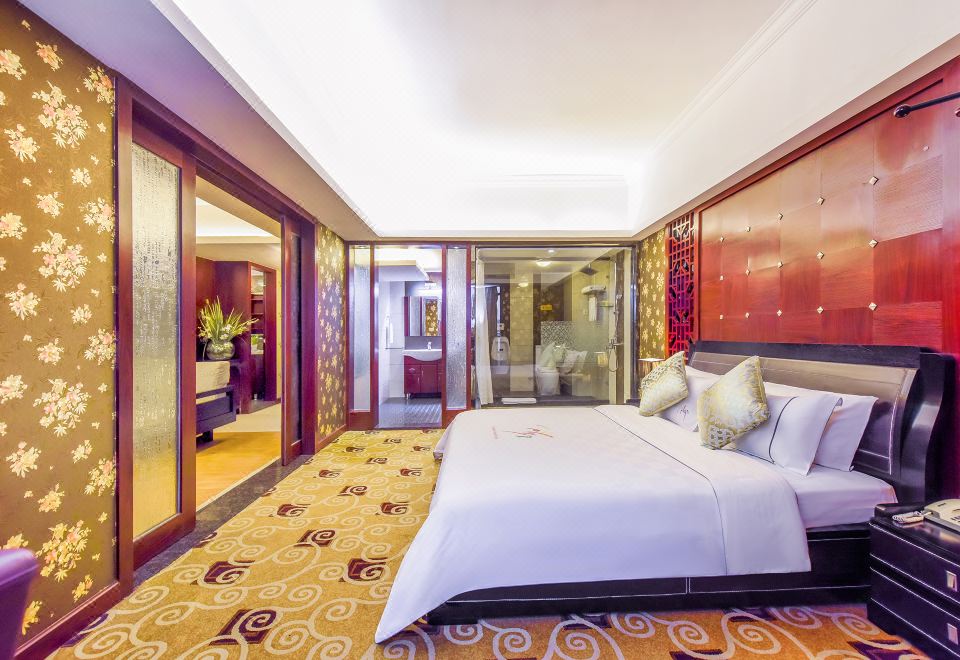 豪华多功能套房「零压床垫-高定床品-小冰箱-亲肤洗浴」