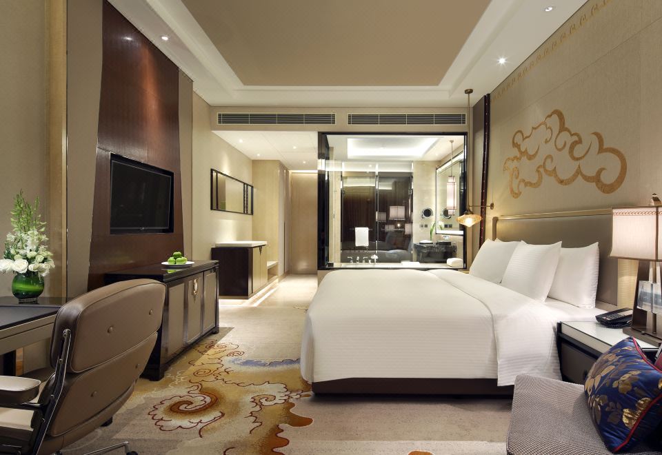 豪華大床房（繁華街景+深睡床墊+靜音加濕器）