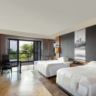 豪華花園雙床房丨蒼翠錯落·亭廊掩映 海口萬豪酒店優惠