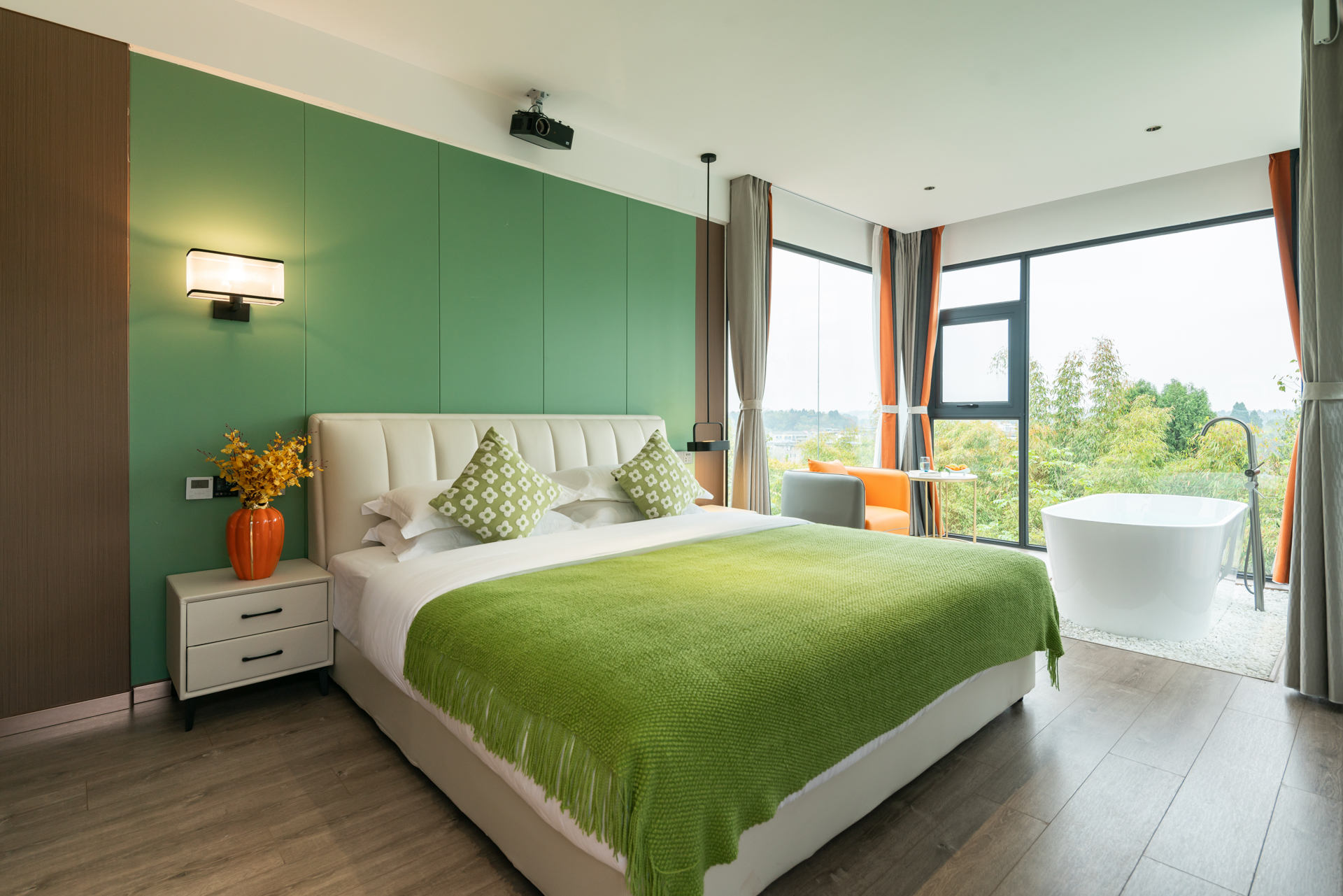 舞蝶·景观浴缸房（空调-网红打卡-大浴缸景观--棋牌娱乐）