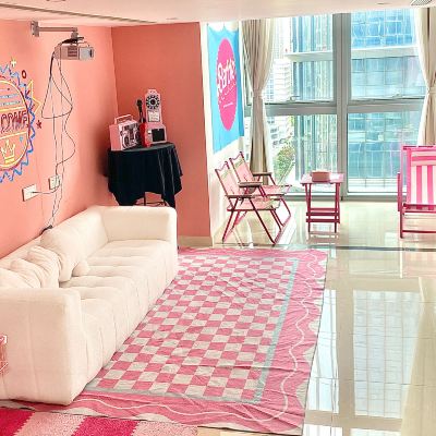 芭比主題·兩室一廳套房（投影） 廈門雲海·遇璽飯店公寓（五緣灣萬達店）優惠