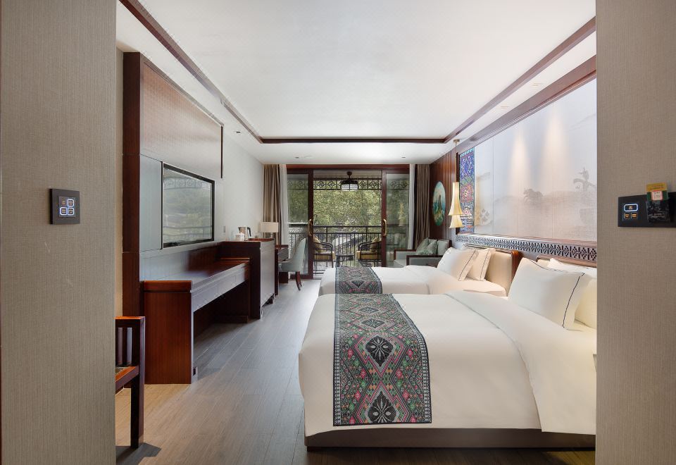 Mountain Fanjing Qixi Resort Guestroom - Double Occupancy, Courtyard-View (Floor Heating)