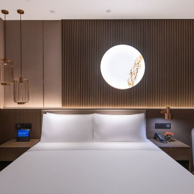 大床房（小冰箱+65寸投屏電視+寬敞會客） 桔子水晶北京麗澤商務區天壇醫院飯店優惠