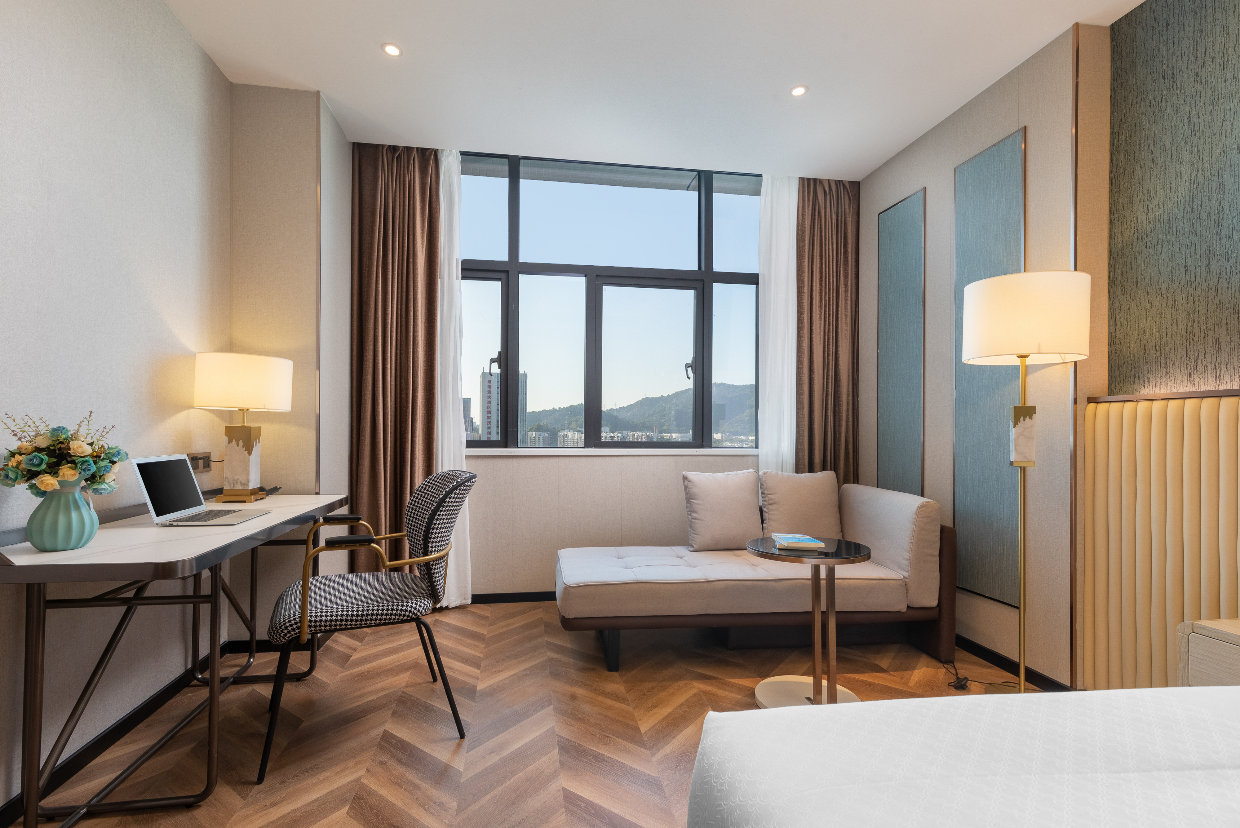 风雅商务房（智能马桶-小冰箱-裸棉寝具-城市景观）