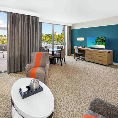 豪華兩張大床套房帶露台 邁阿密達特蘭希爾頓酒店優惠