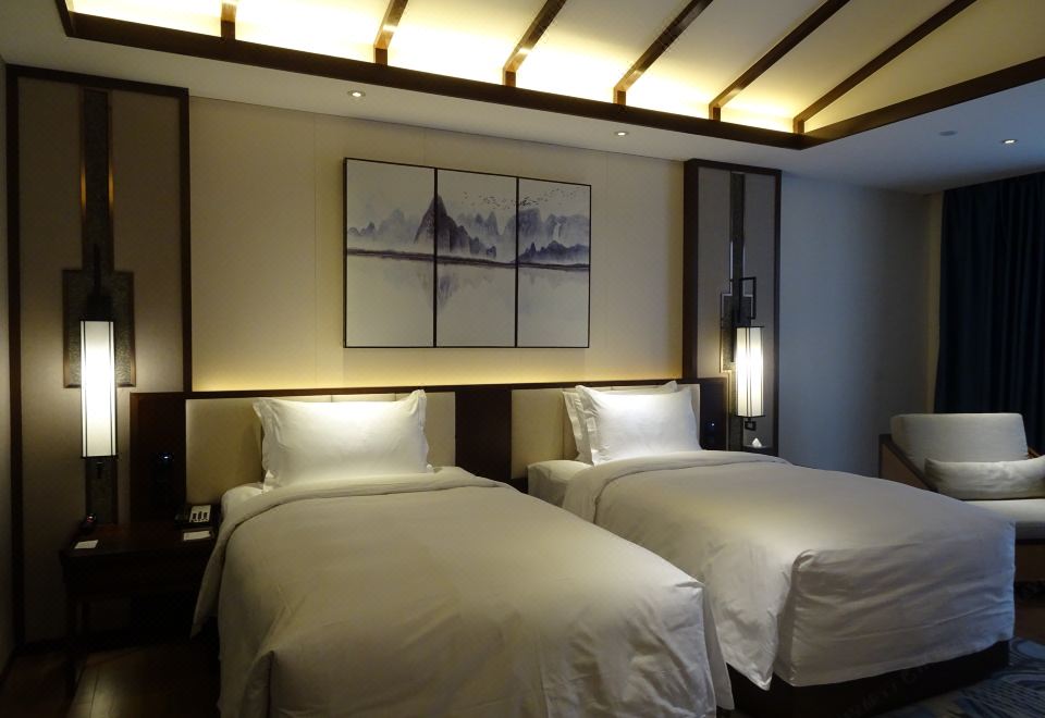 高級陽臺雙床房