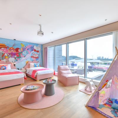 COCO主題雙床房【享全球IP版權+100寸投影+童趣浴缸】 廣州鈞明歡樂世界宜尚PLUS飯店優惠