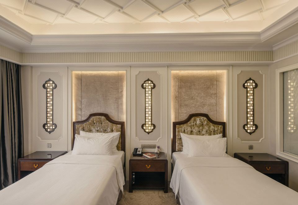 豪华双床房（舒适办公区+乾湿分离+静谧好眠）