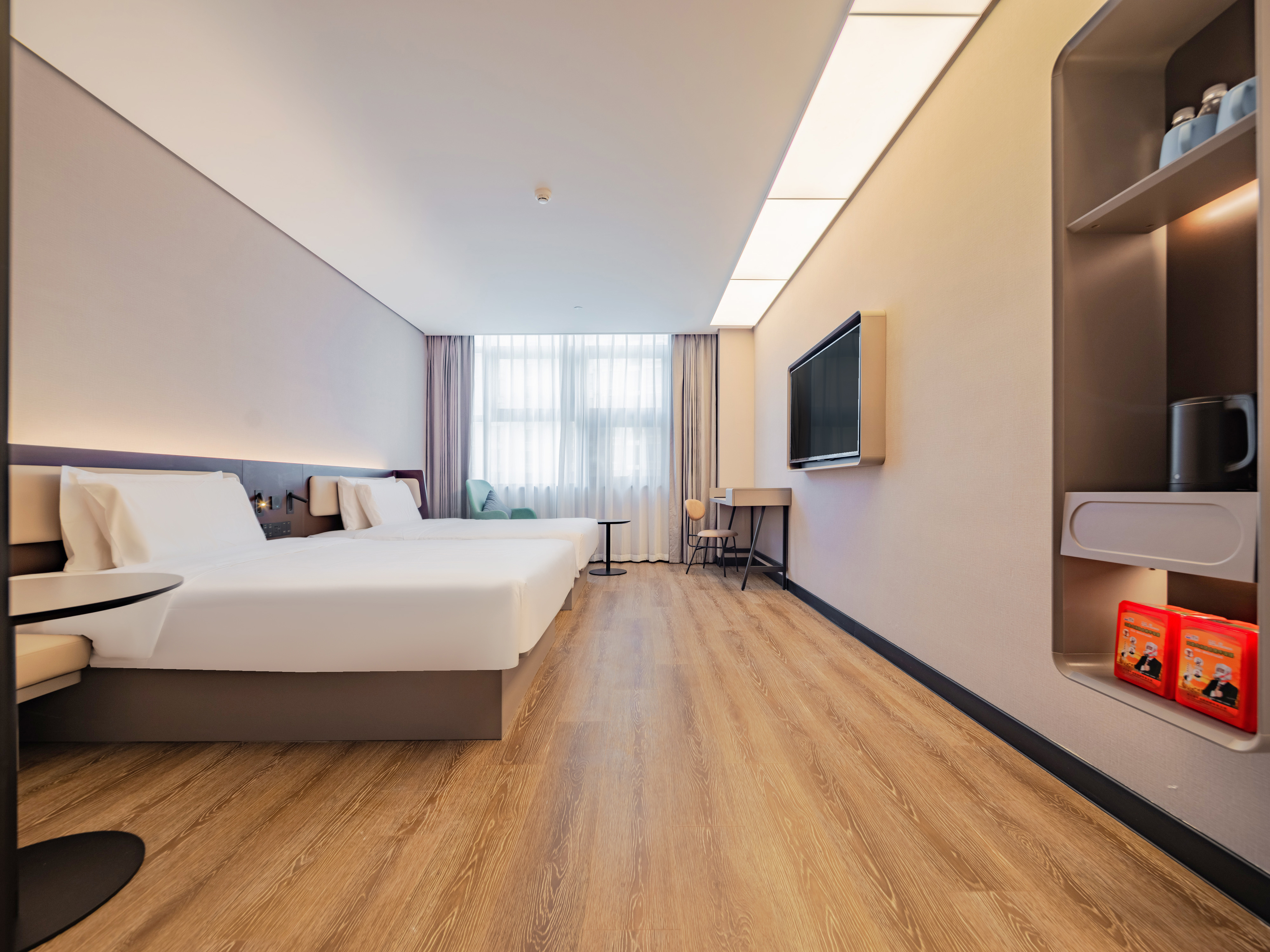 商务双床房【55寸投屏电视+语音客控+独立空调】