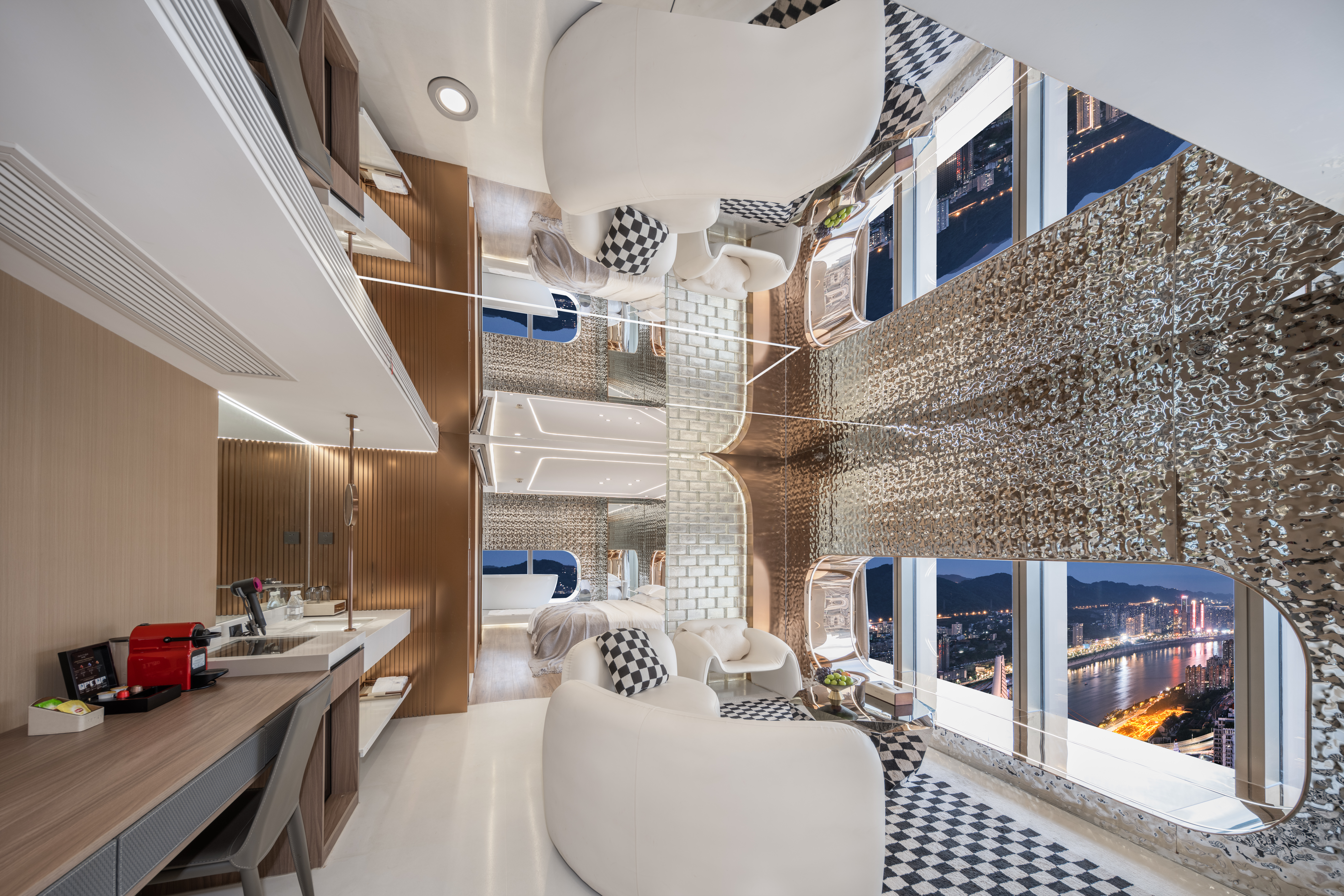 太空舱.270度江景套房