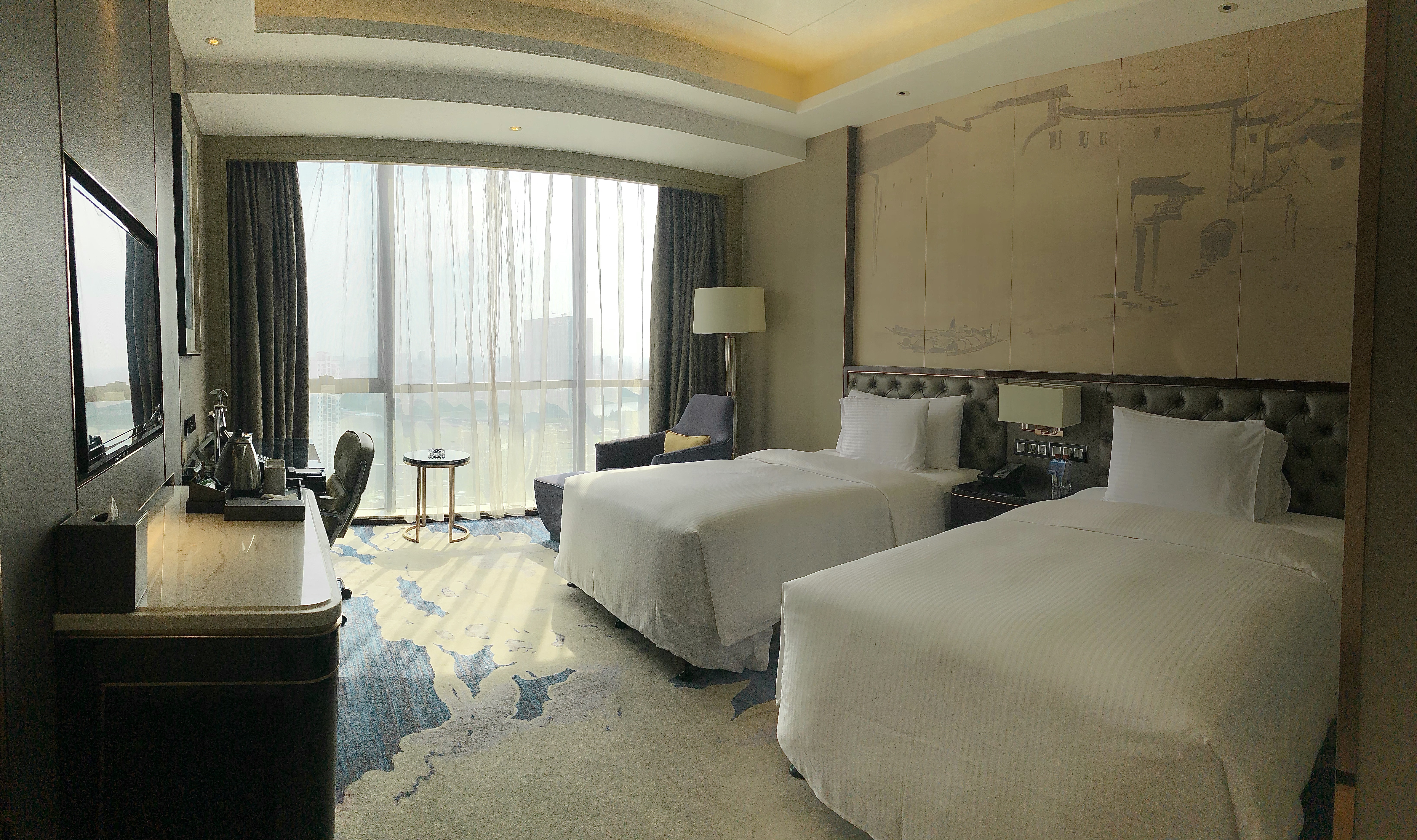 行政豪华双床房+斯林百兰床垫+浴缸+Acca Kappa洗护品